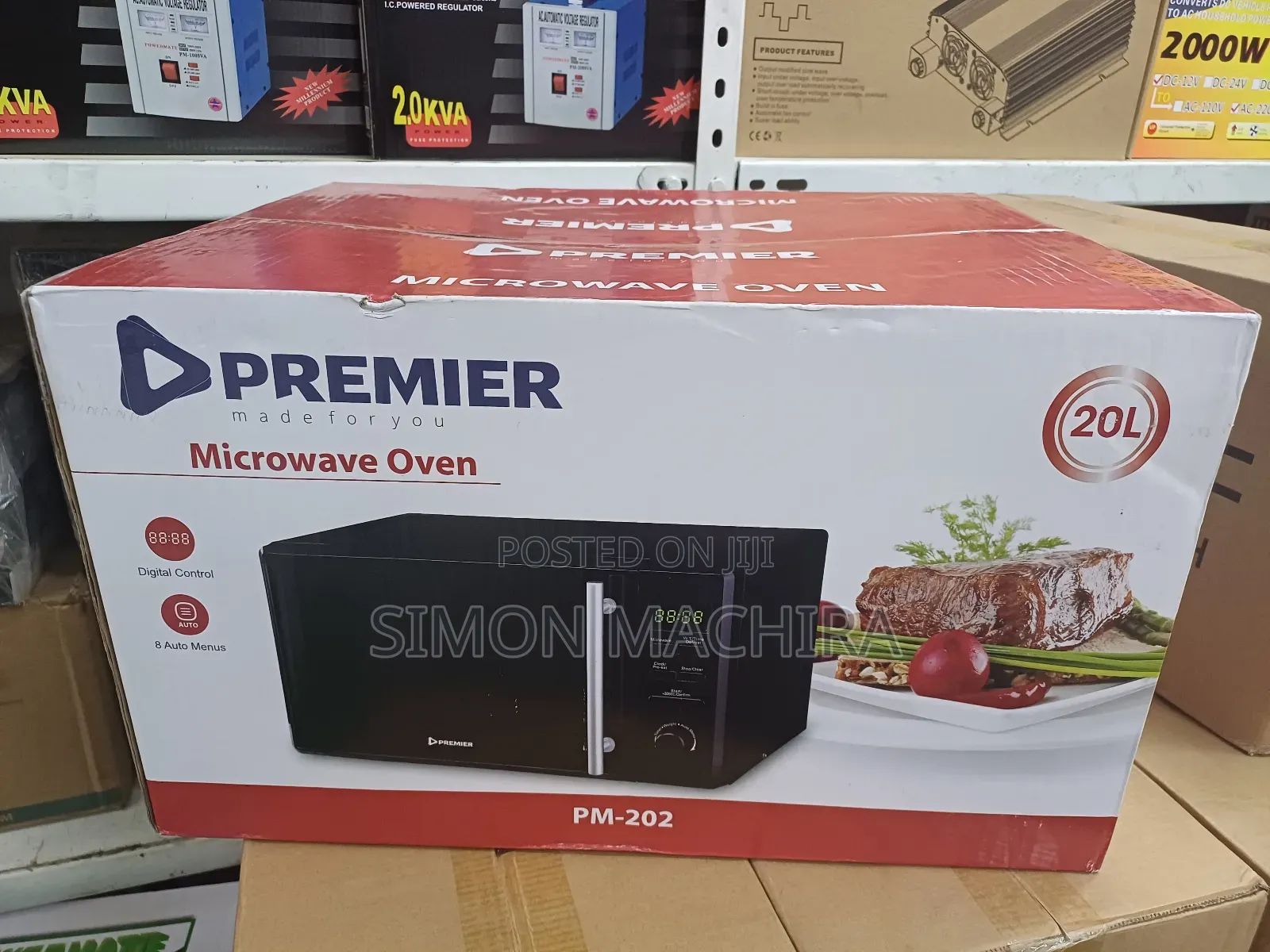 20l Premier Microwave Black Color