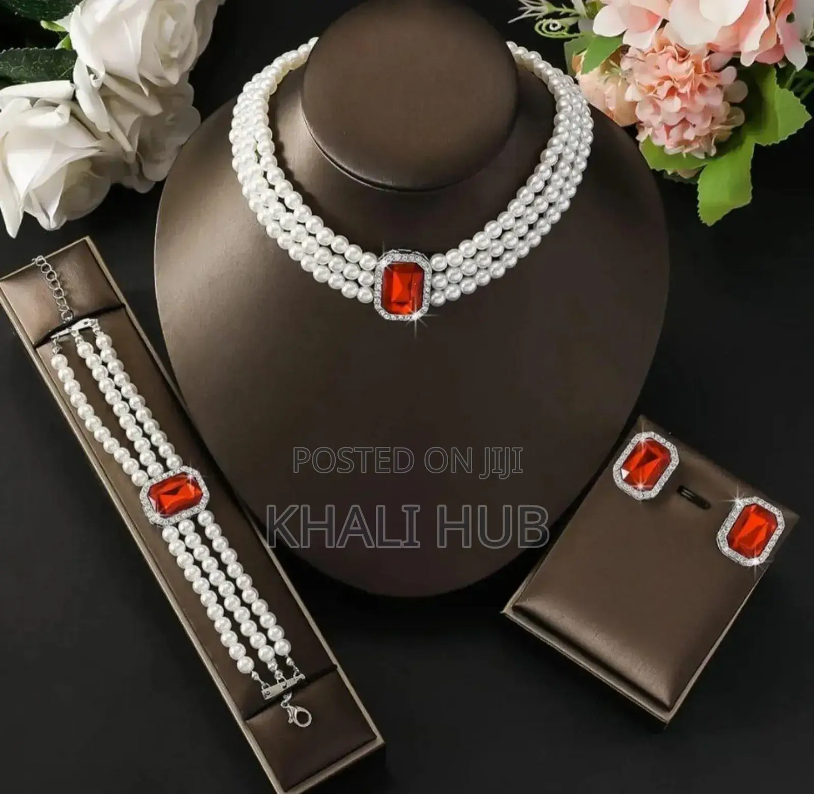 3pc Set Jewellery/ Muti Layered Pearl Set