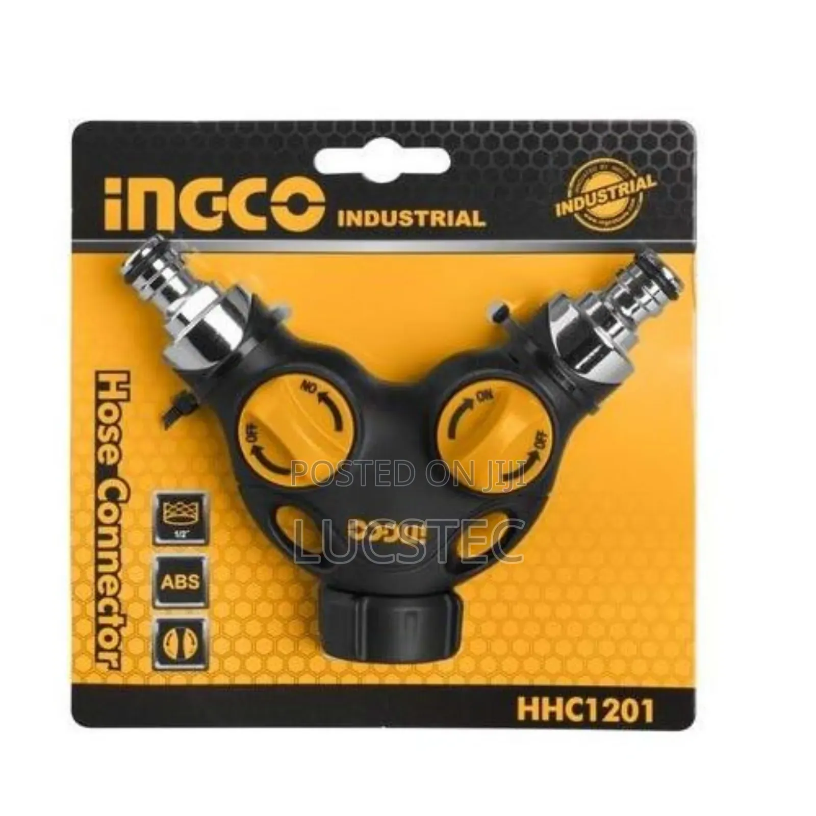 Ingco Hhc1201 Deluxe 2-way Hose Connector,