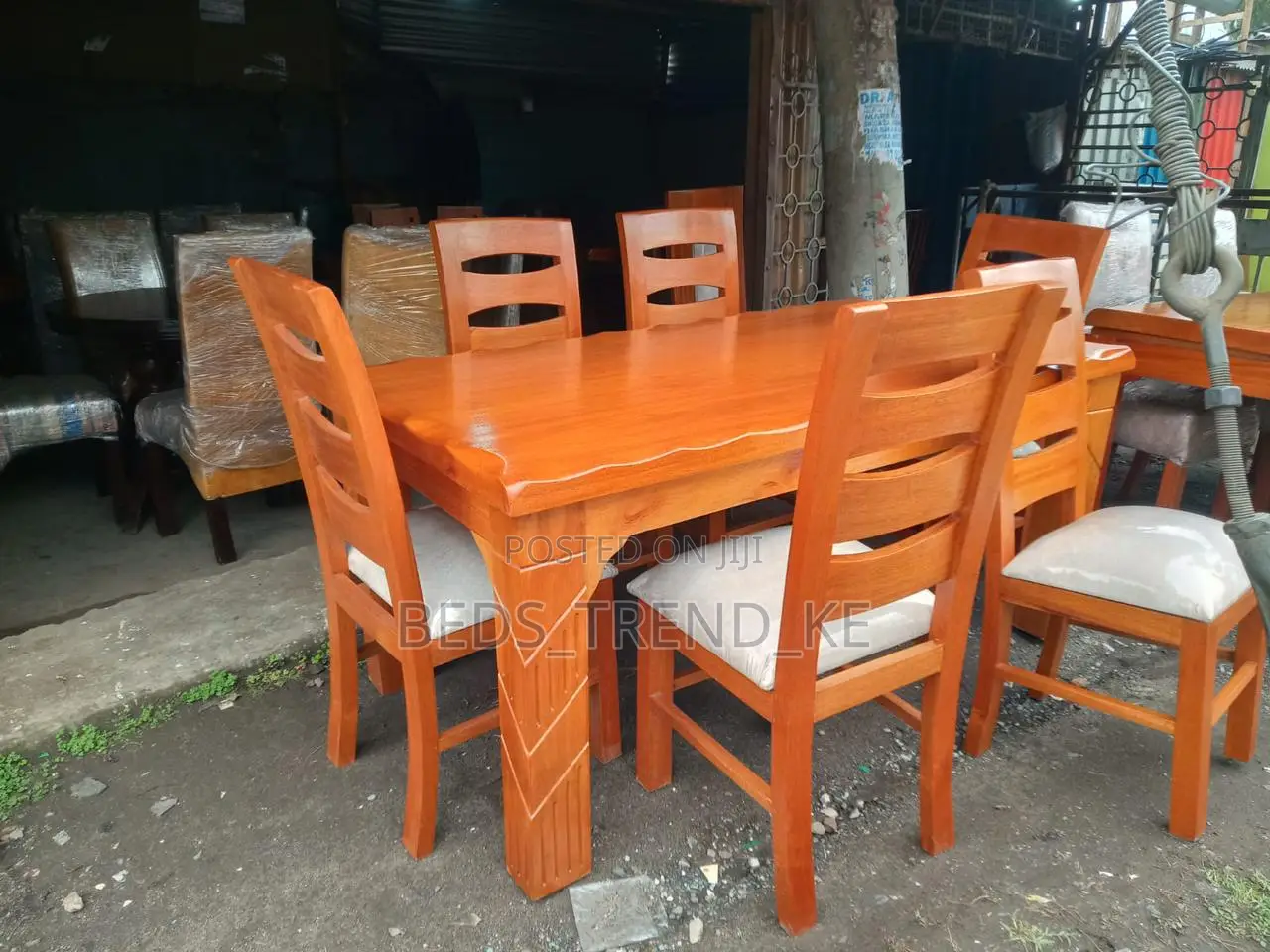 Solid Wood 6 Seater Dining Table.