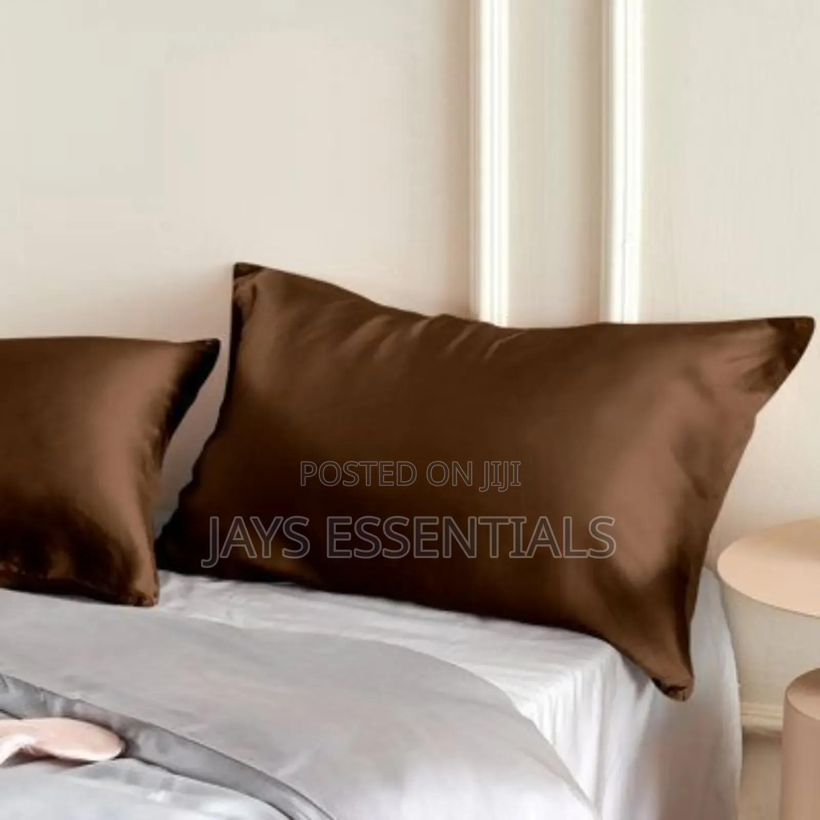 2pc Satin Bed Pillow Cases : 20"*30"