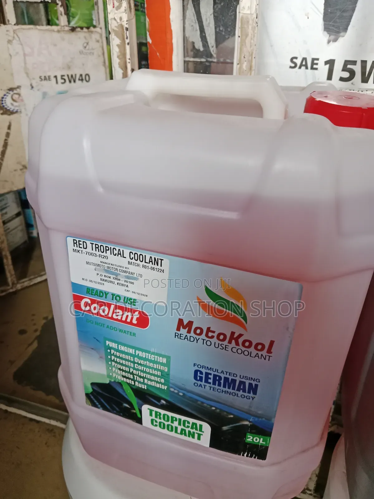 20litres Ready to Use Motokool Prevents Rusting, Overheating