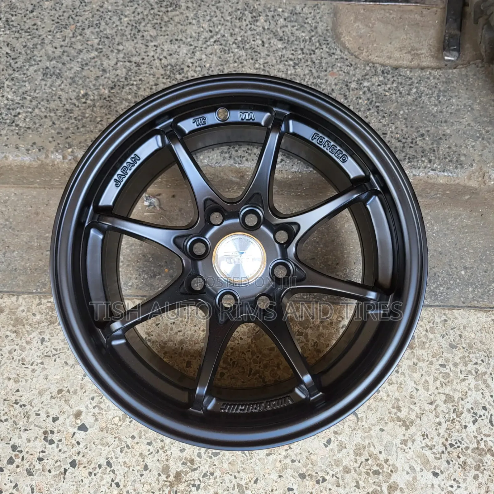 Black Semi Offset Rims Size 14 Inch Forged