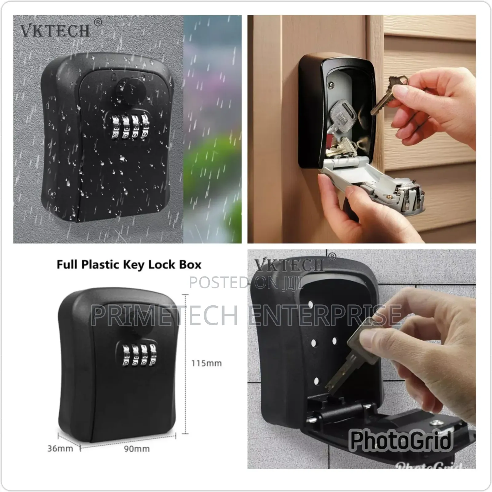 Weatherproof Wall Mounted Key Safe Box