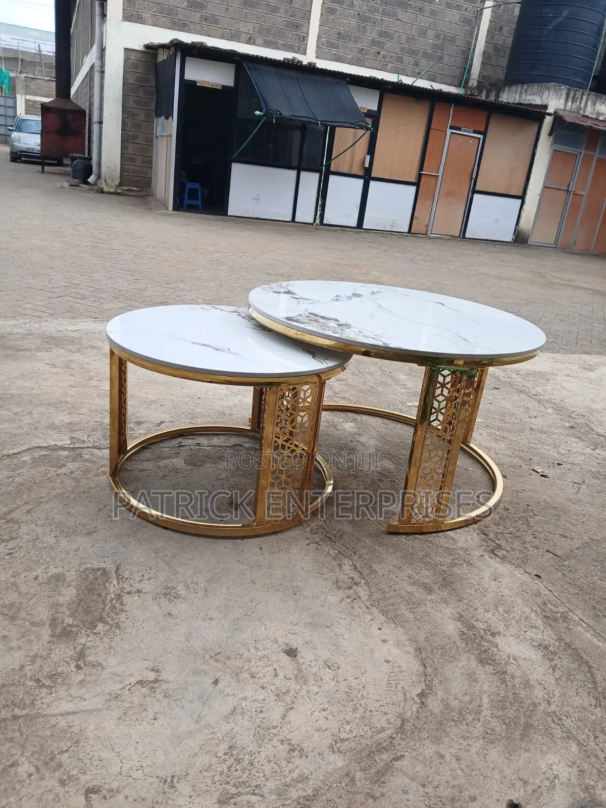 Modern Impoted Marble Nesting Coffee Table