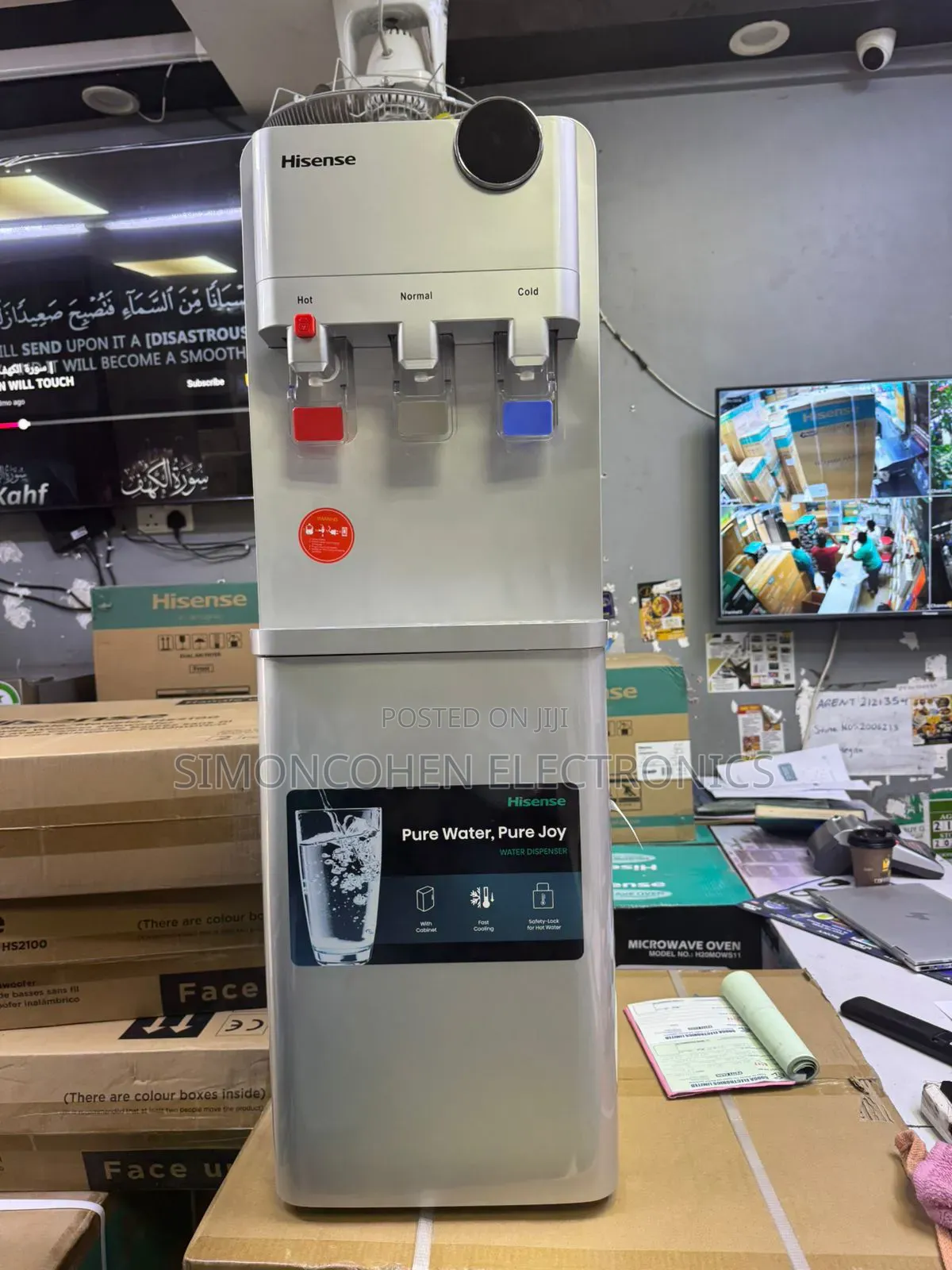 Hisense 3 Taps Water Dispenser With Cabinet