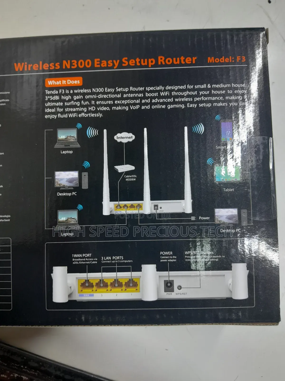 Tenda F3 Wireless Router