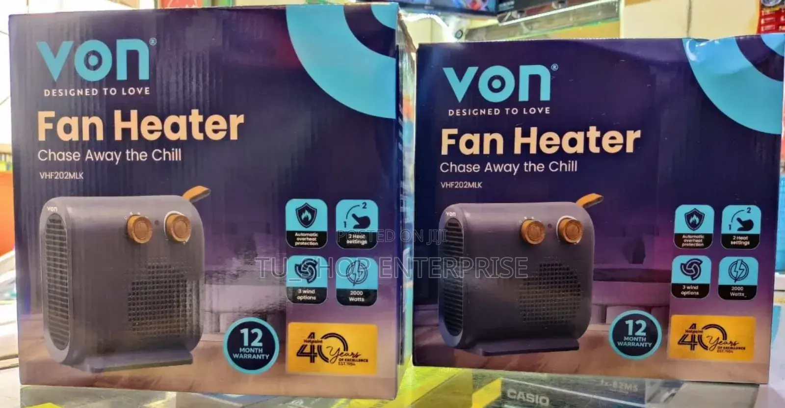 Room Heater! *Von Fan Heater 2000w