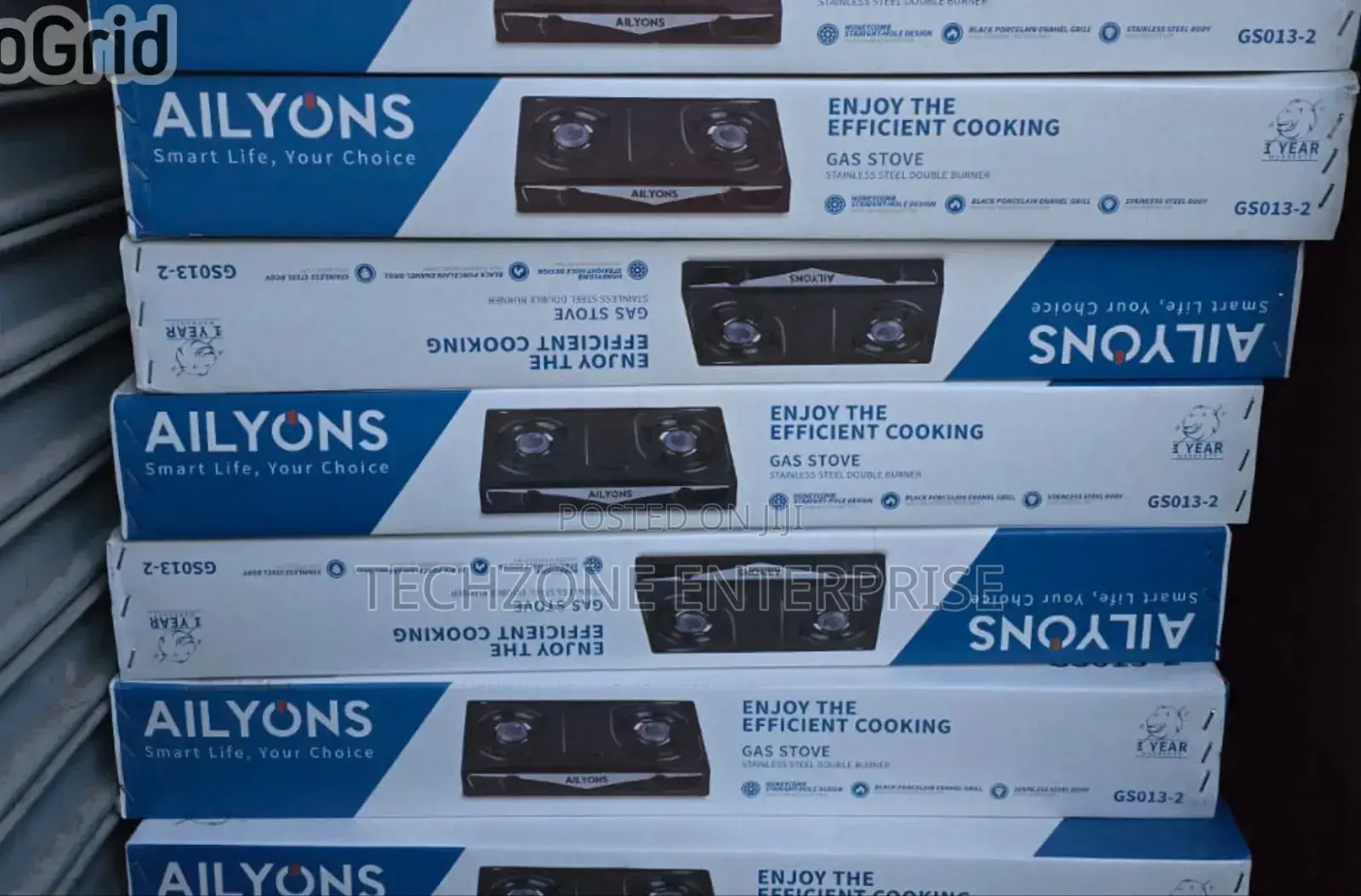 Ailyons Gs013-2 Stainless-Steel Tabletop 2 Burner Gascooker,