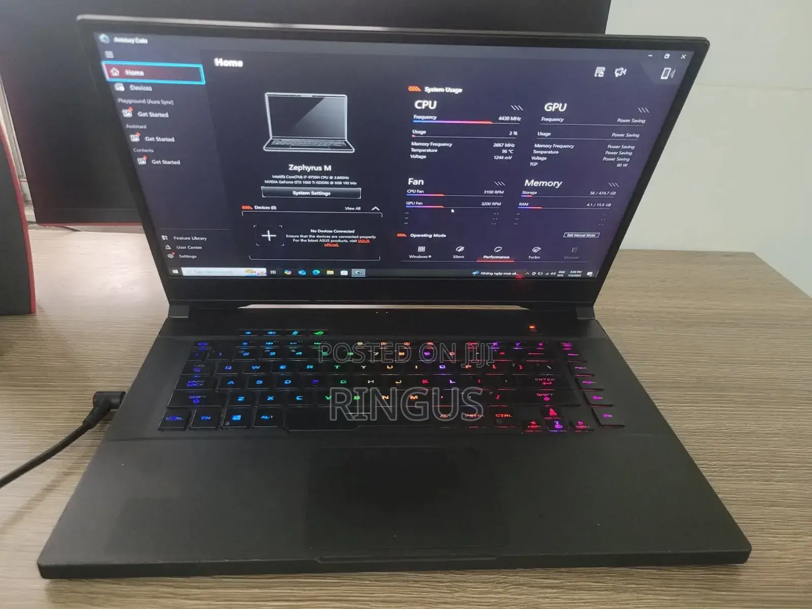 New Laptop Asus ROG Zephyrus S GX701 16GB Intel Core I7 SSD 512GB