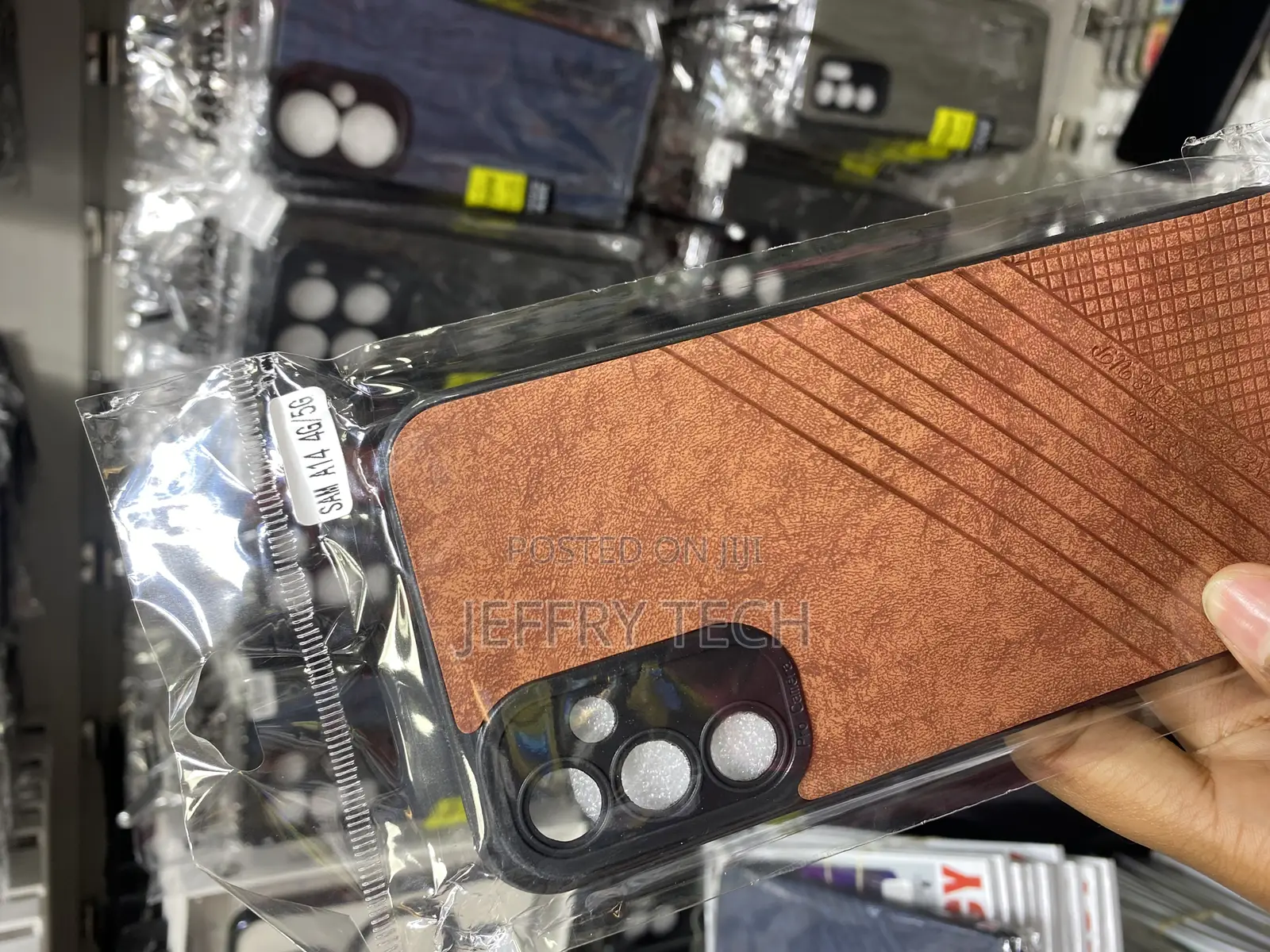 Jinkx Leather Back Cover for Samsung Galaxy A14 4g/ 5g