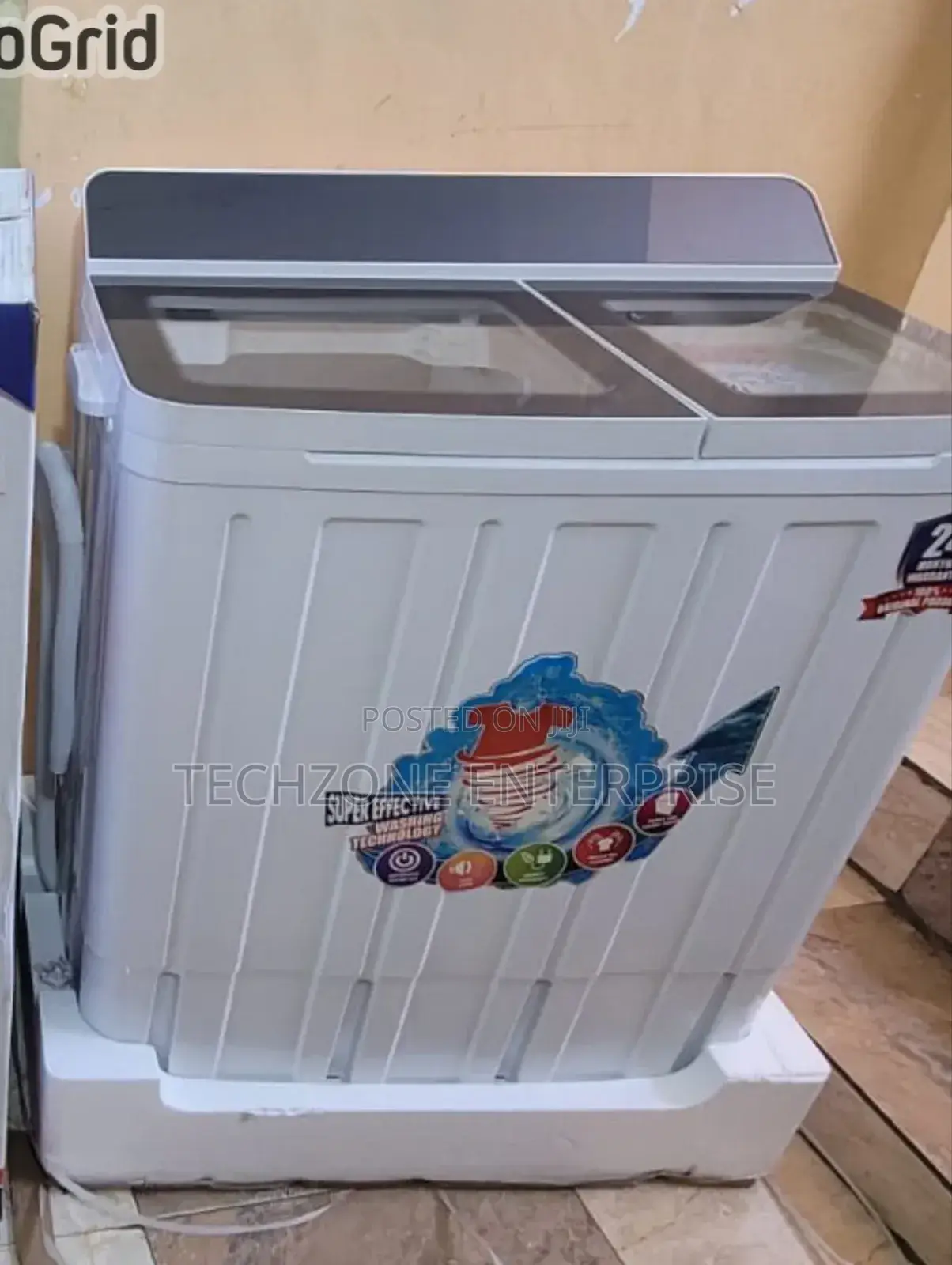 Icona 12.5kgs Twin Tub Washing Machine Semi Automatic ;