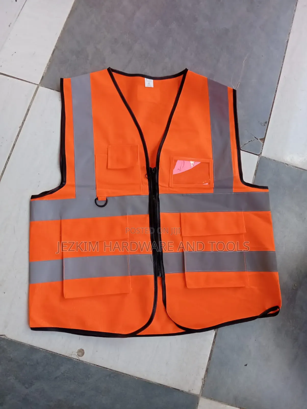 Reflective Vest With Zip And Pockets