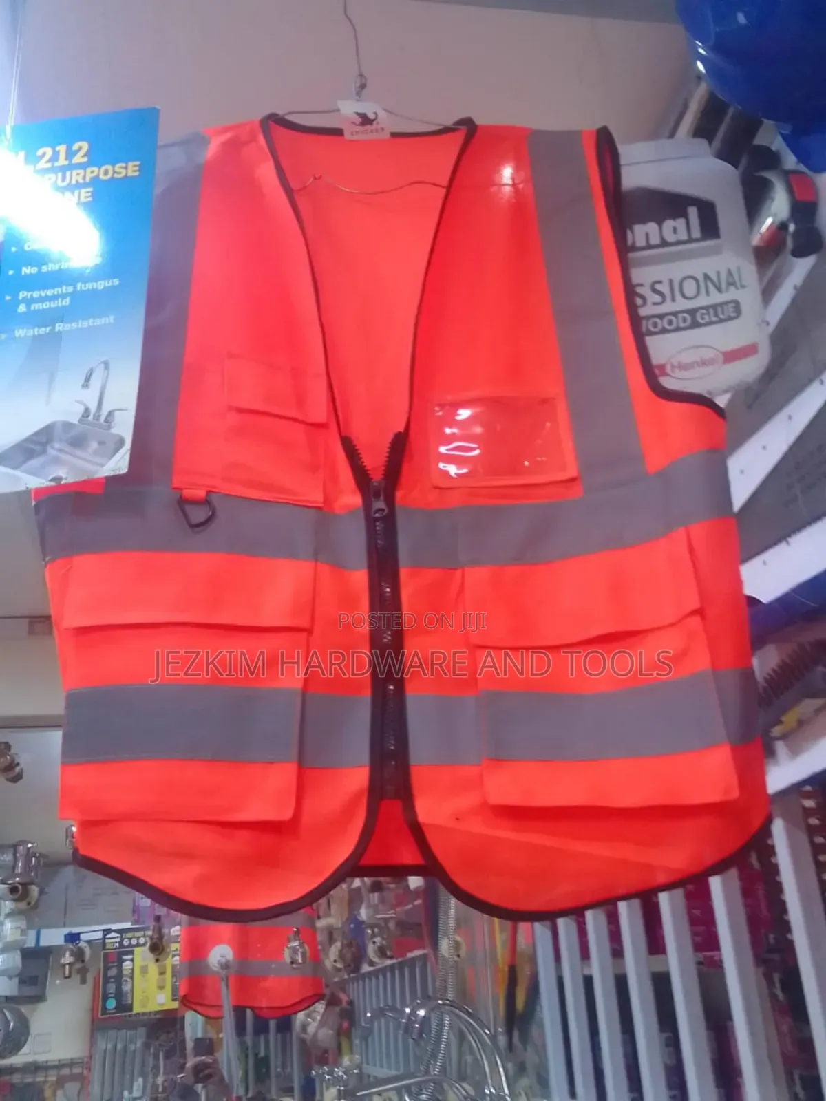 Reflective Vest With Zip And Pockets