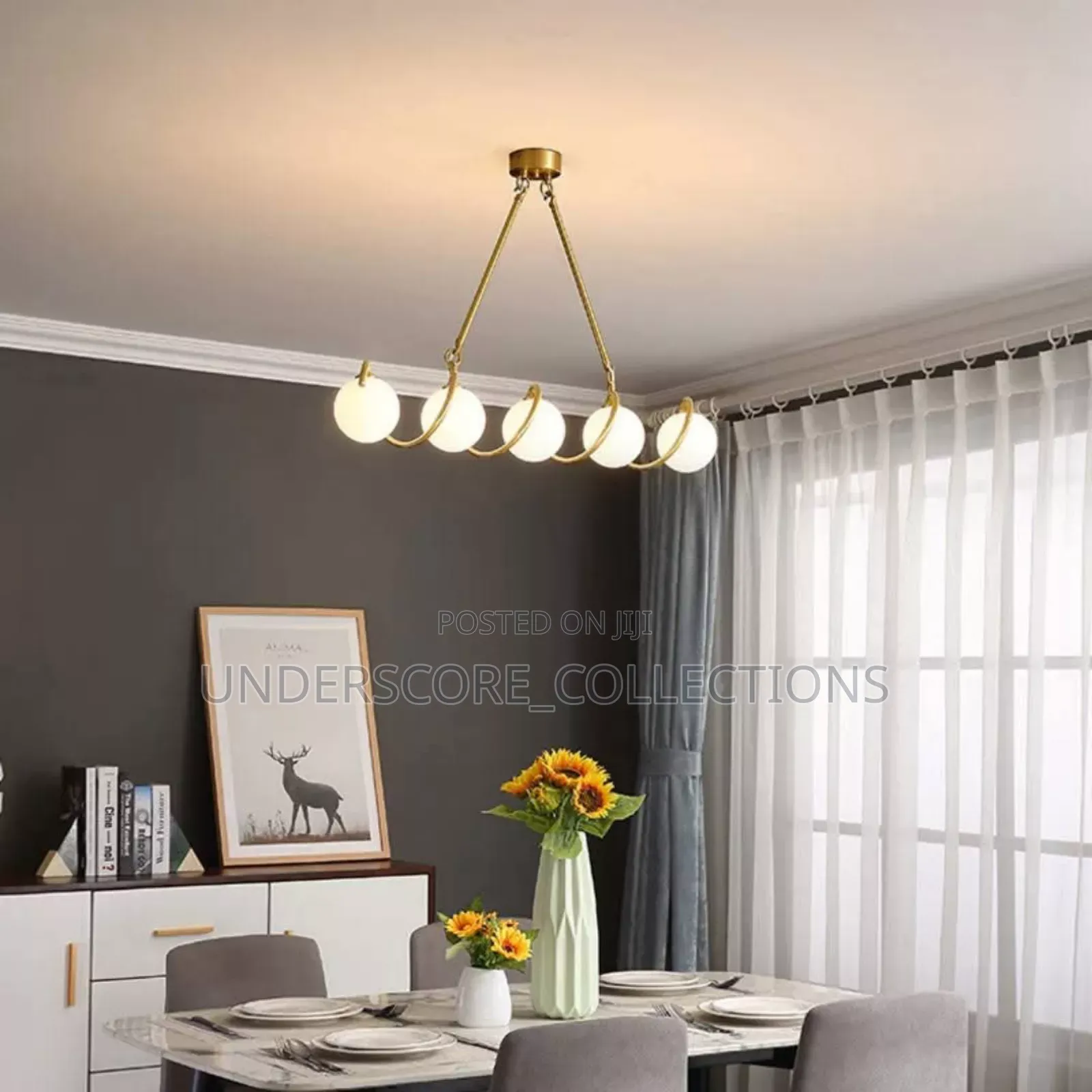 Gold Spiral Design Lights