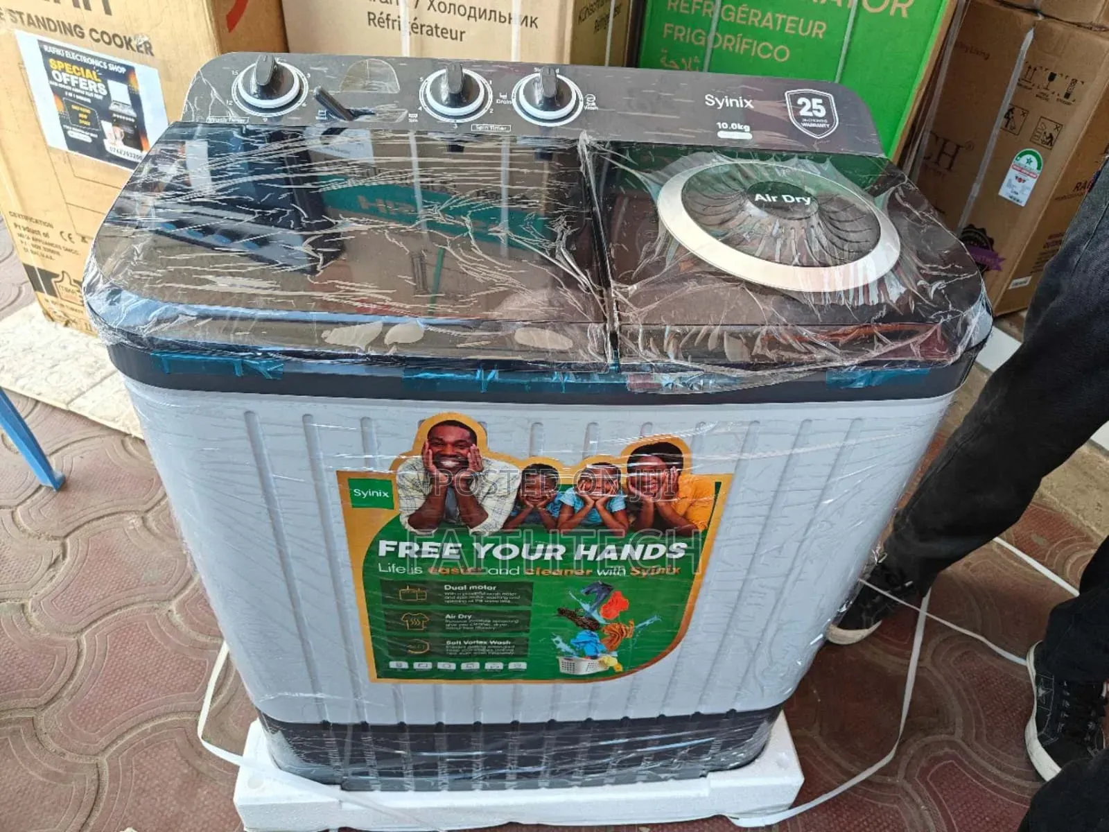 Syinix 10kgs Top Load Twin Tub Washing Machine