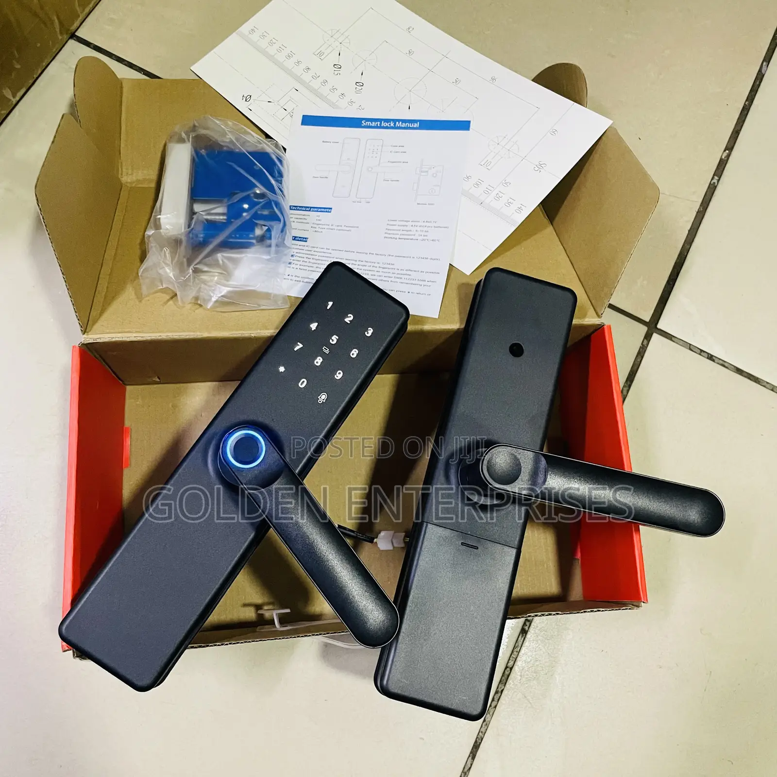 Smart Homes Door Lock Remote Control Fingerprint Door Lock
