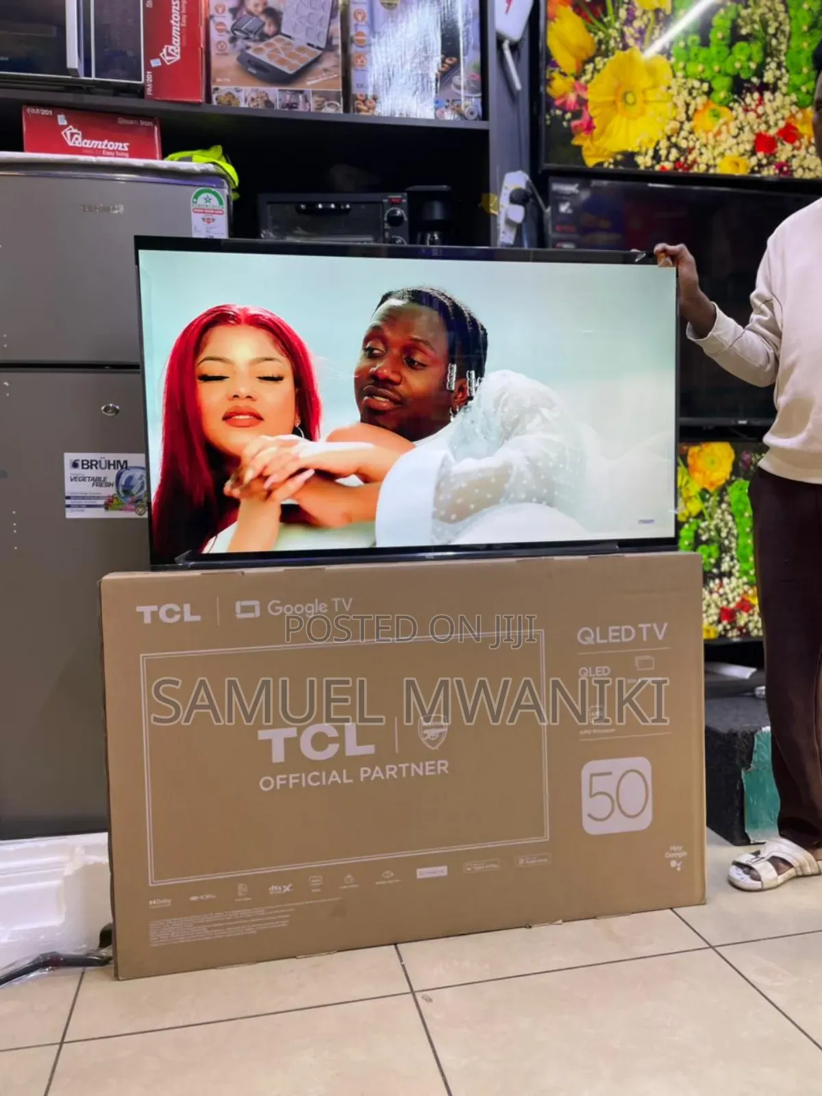 TCL 50" Qled T6c Google Tv 120hz VRR Aipq Hdr10+ Memc Dolby