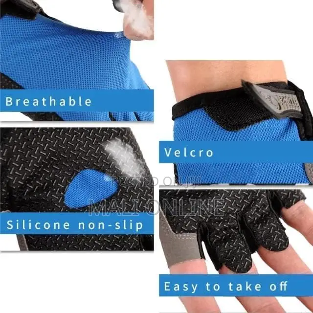 Half Finger Anti-slip Fitness Gloves For Men And Women