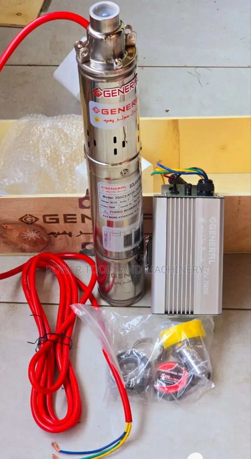 Solar Water Pump 750watts 125m Head.Complete With Controlbox