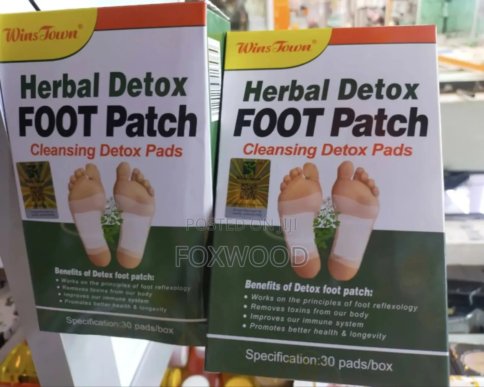 Wins Town Herbal Detox Foot Patch Cleansing Detox Pads.30pads