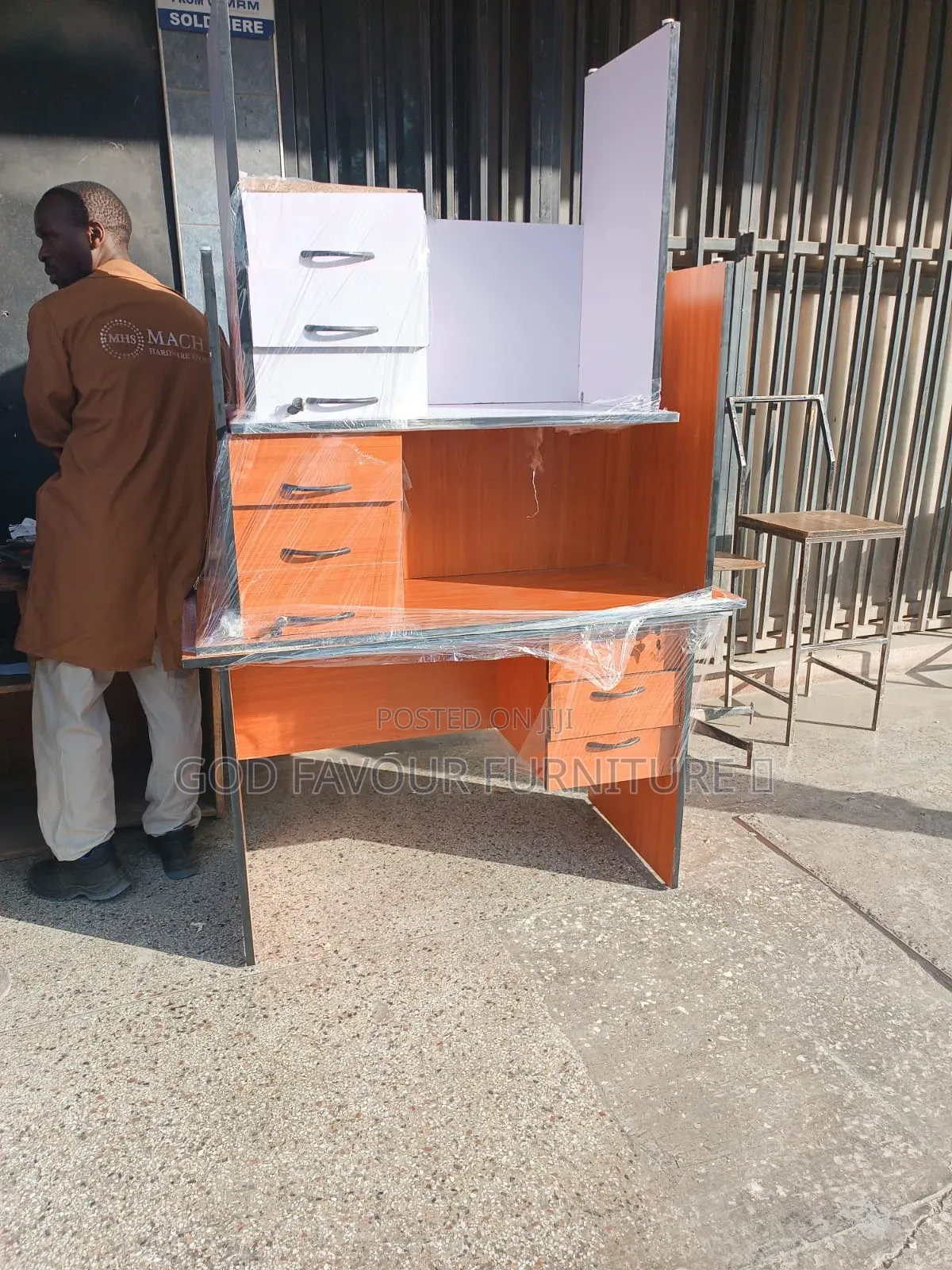 1.2m Quality Vintage Office Desk Tf8j