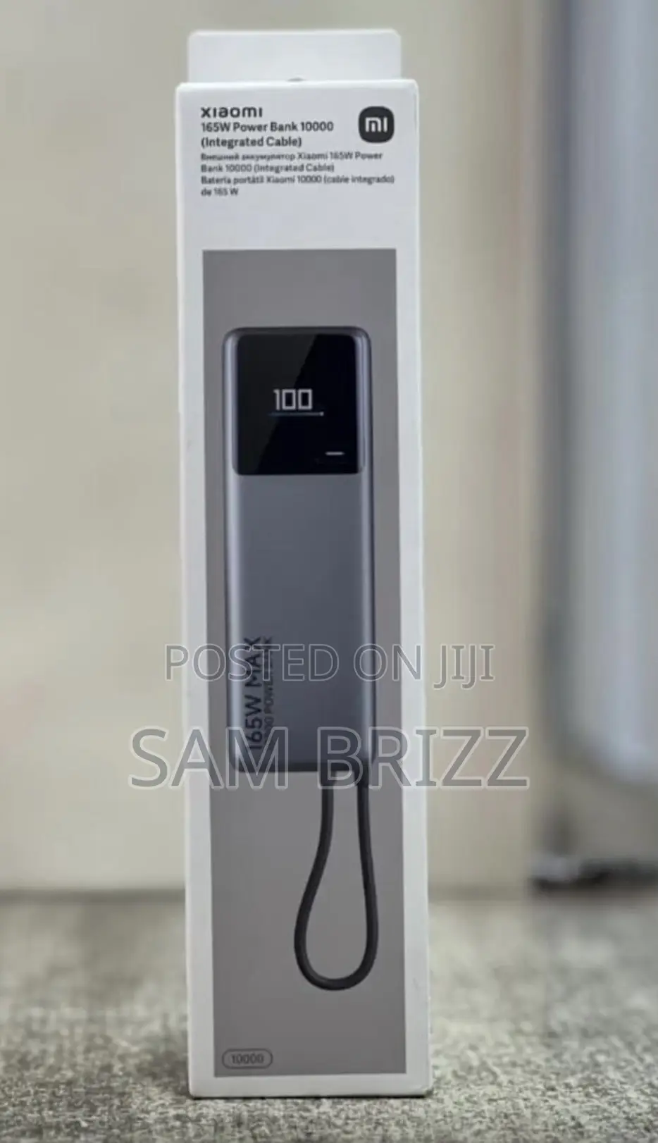 Xiaomi 165w Power Bank 10000(Integrated Cable)