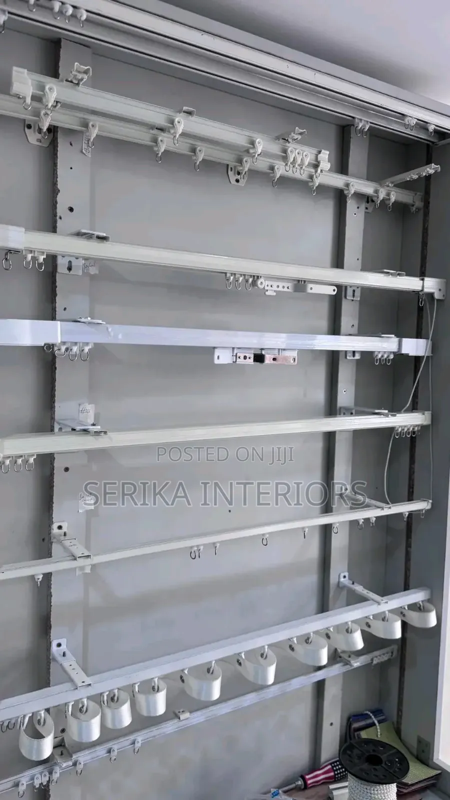Double Aluminum Curtain Rails Environmental Friendly