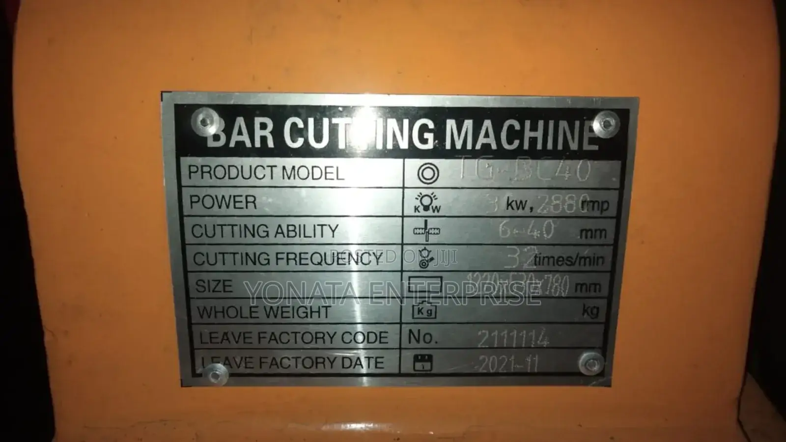 Bar Cutter Machine (Electric)