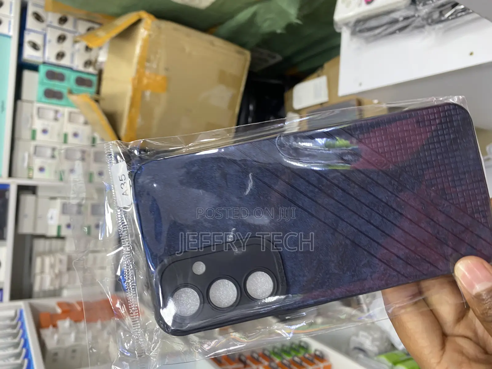 Orvor Leather Back Cover for Samsung Galaxy A35