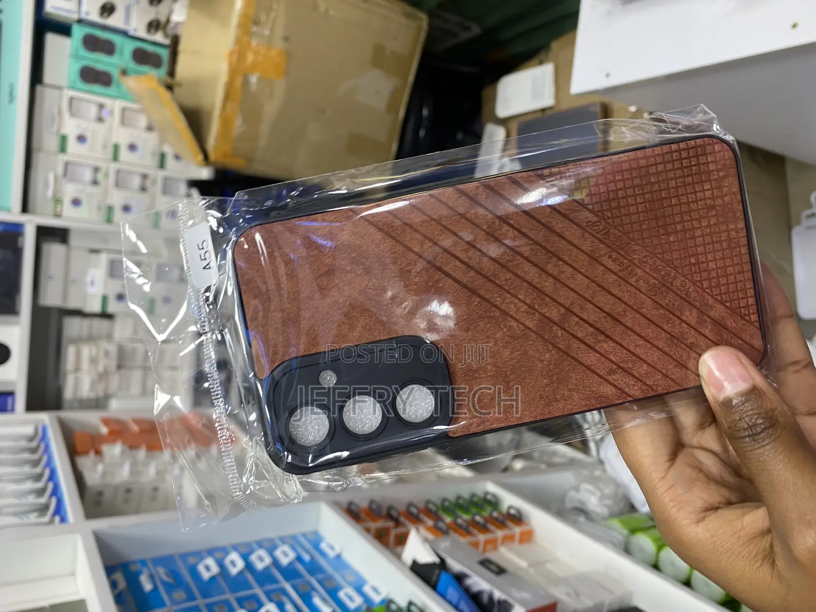Phezeen Leather Back Cover for Samsung Galaxy A55