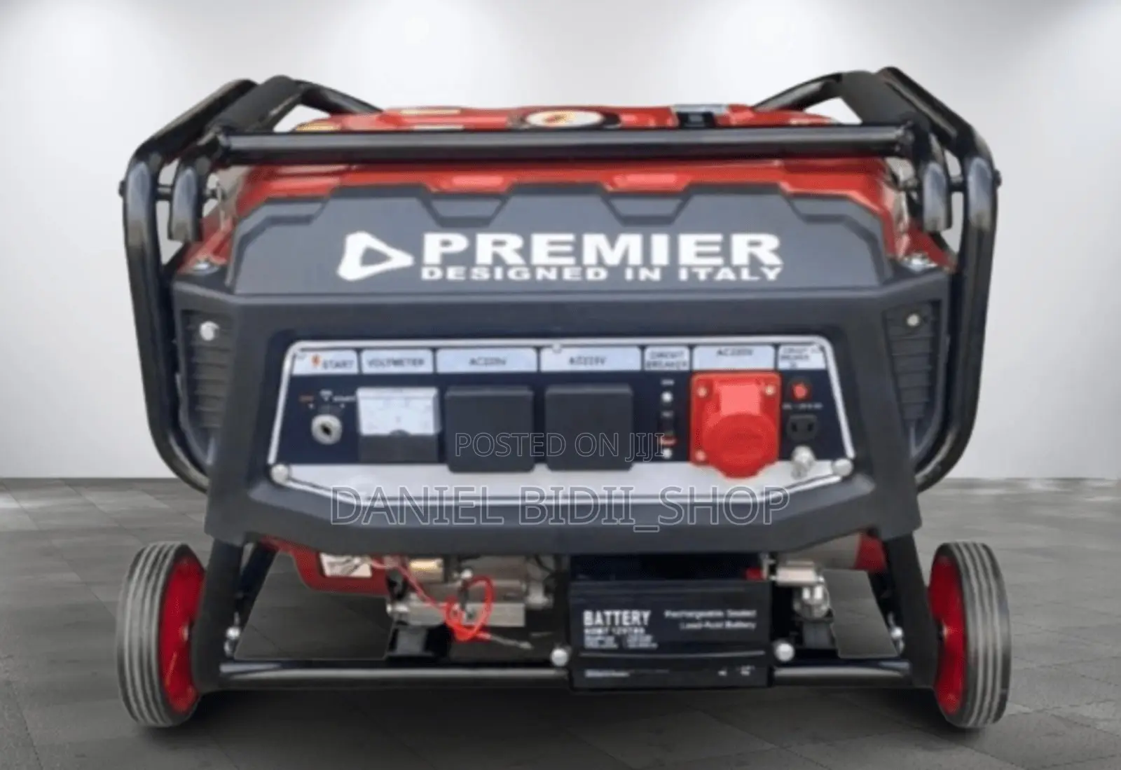 Premier 2.5kva Italy Petrol Generator Keystart With Wheels