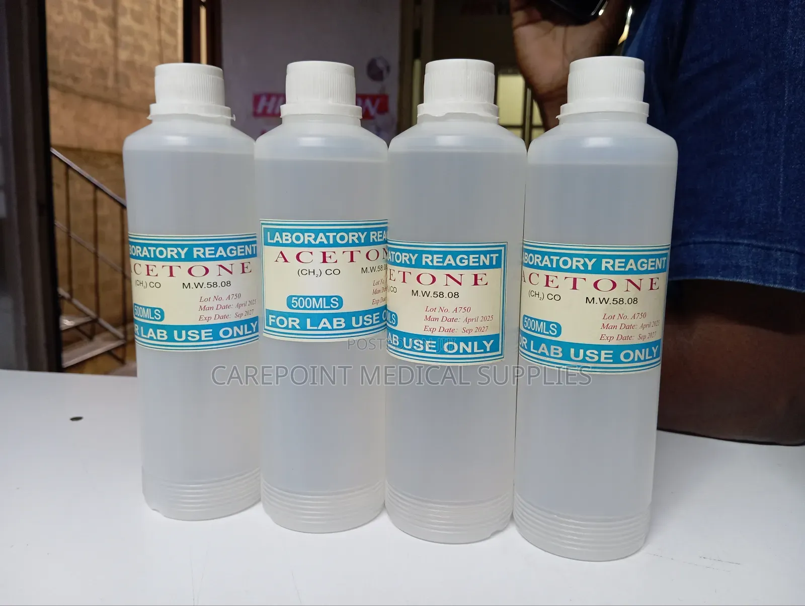 Lab Acetone 500ml.