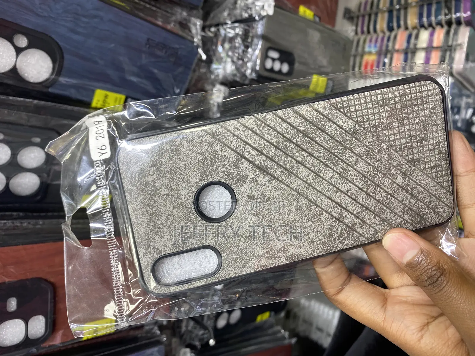Imestry Huawei Y9 Prime 2019 Leather Back Case Cover