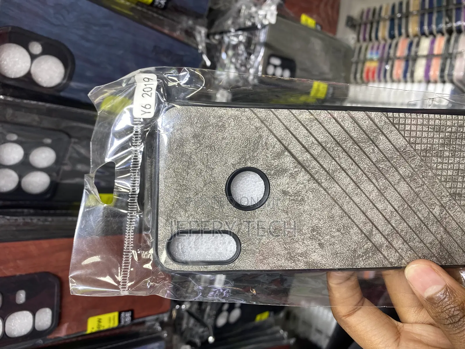 Imestry Huawei Y9 Prime 2019 Leather Back Case Cover