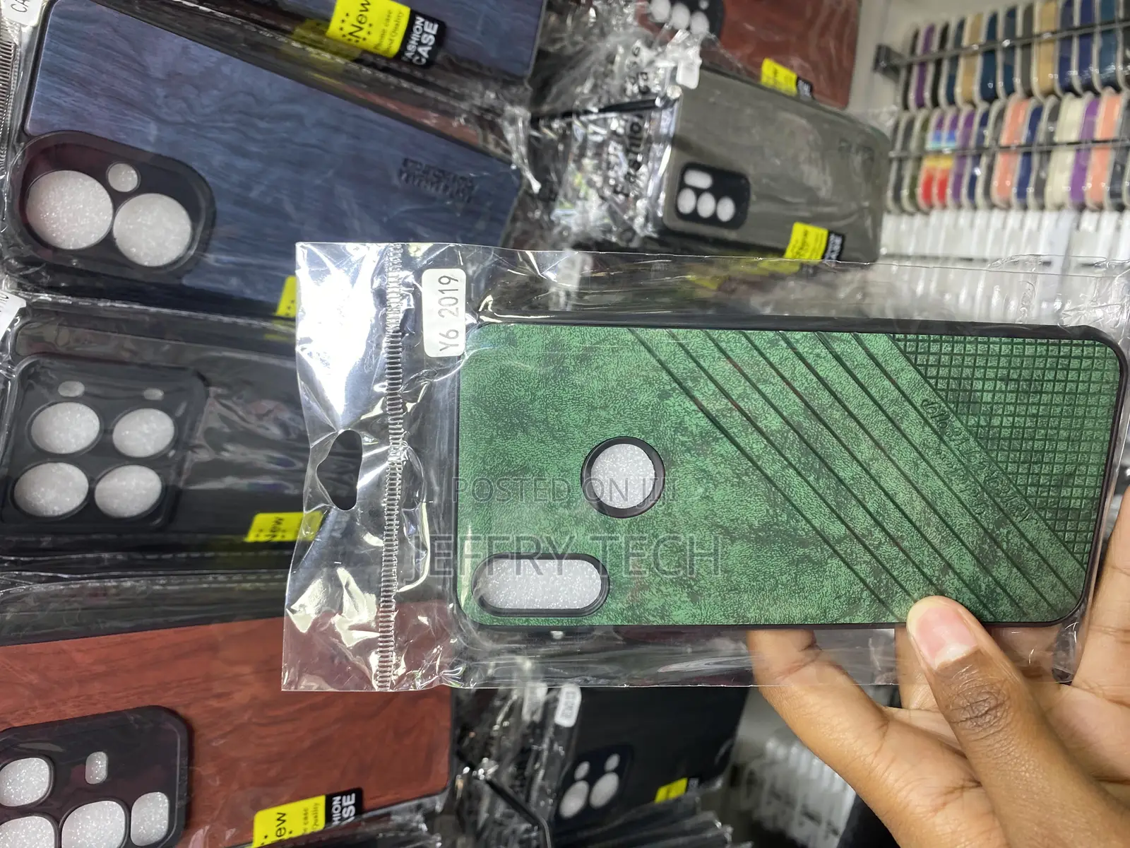 Quingni Leather Back Cover for Huawei Y9 Prime 2019
