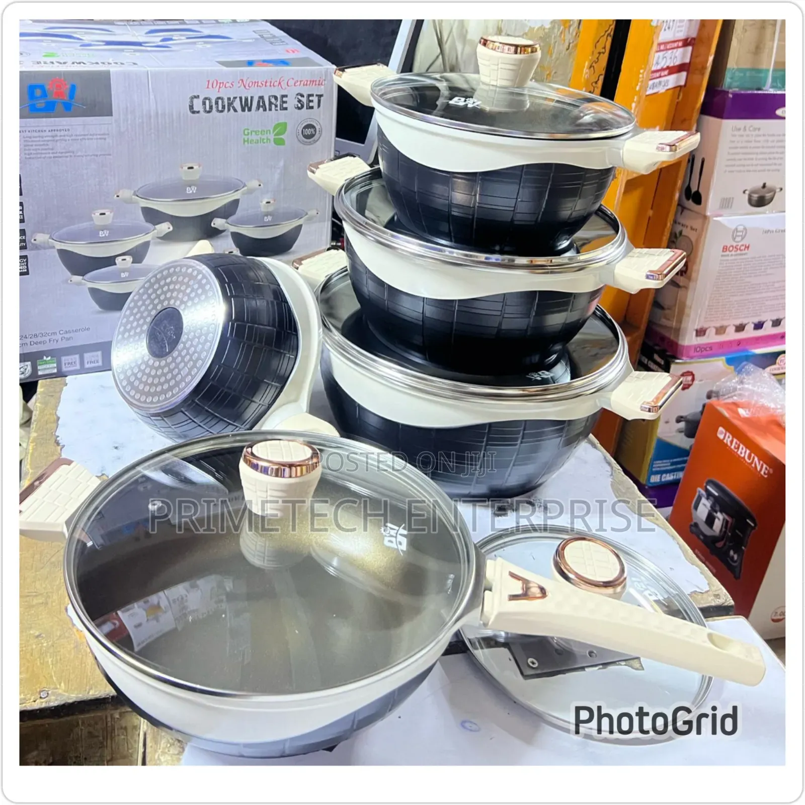 10pcs Ceramic Non Stick Cookware