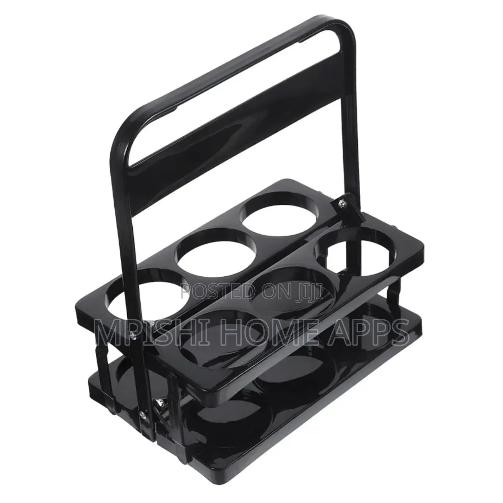 Portable Foldable 6 Bottle Organizer Carrier Rack