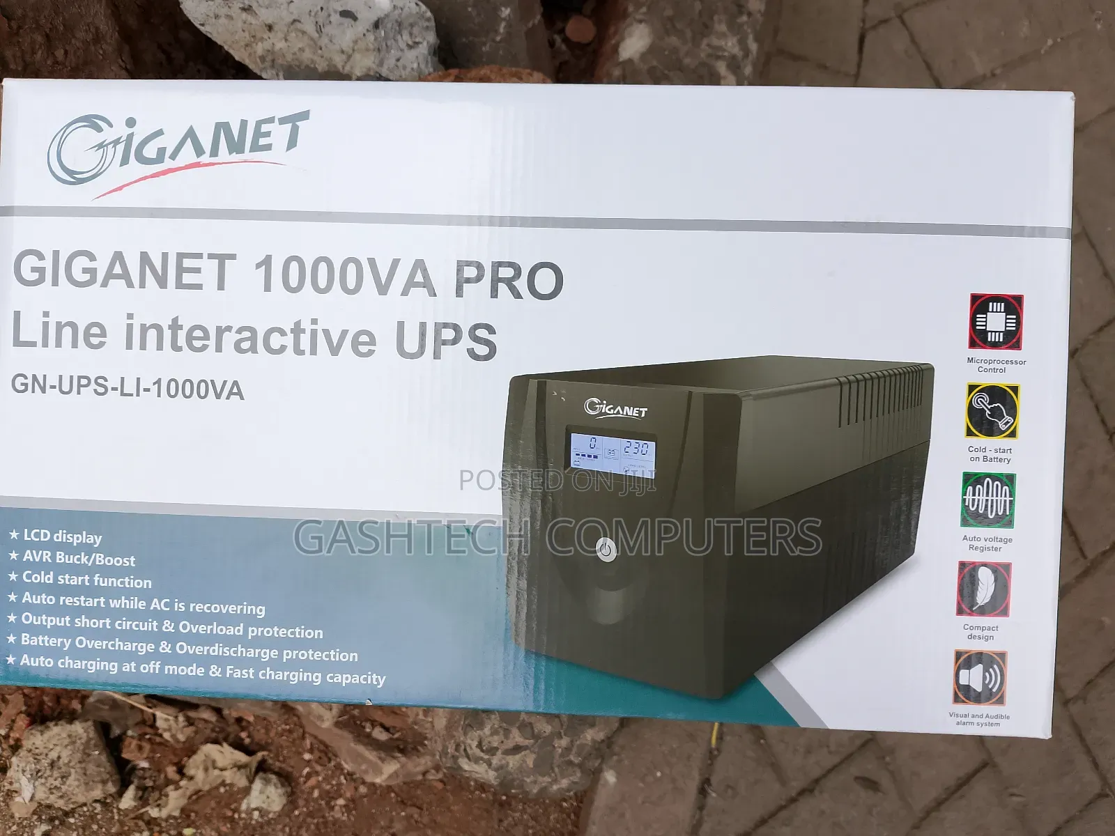 Giganet 1000va Pro Line Interactive Ups Battery