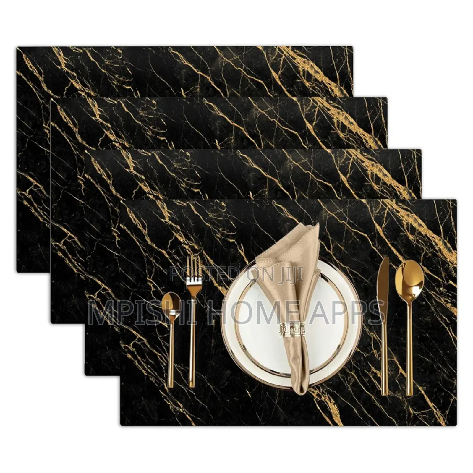 6pcs Marble Profile Table Mats Now Available