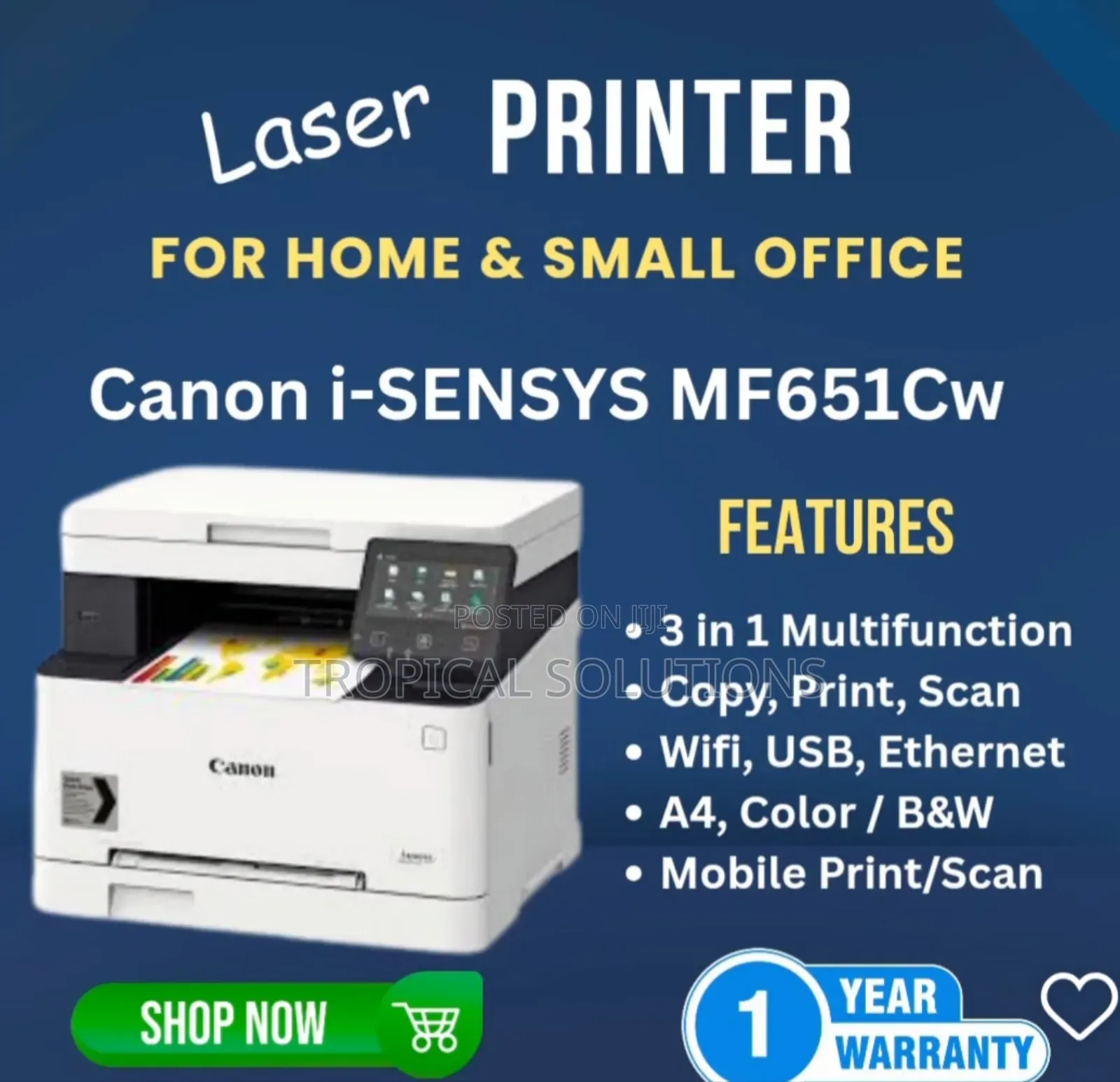 Canon Laser Mf651cw// Laser Printer Mf651cw