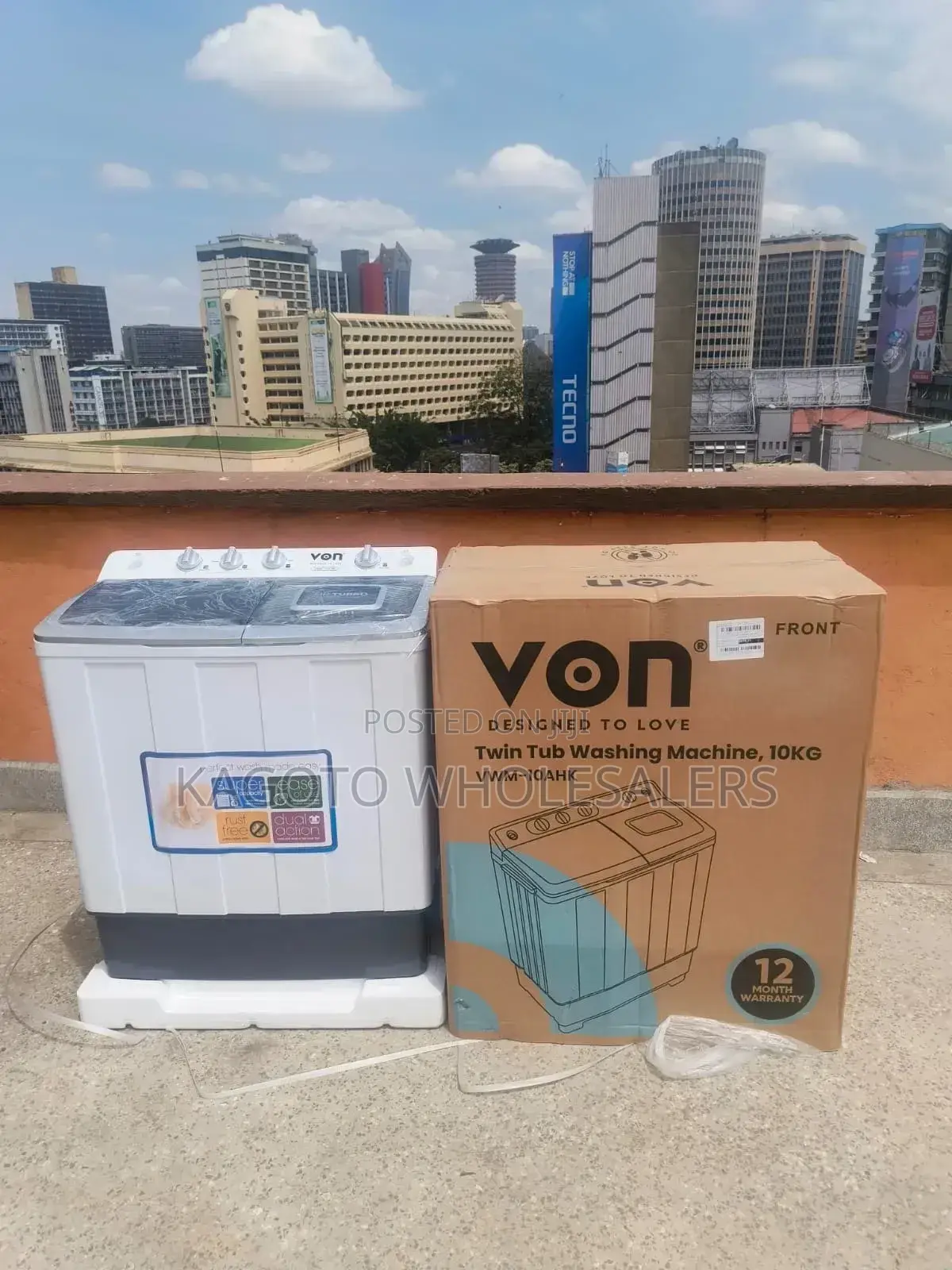 10kg Twin Tub Washing Machine