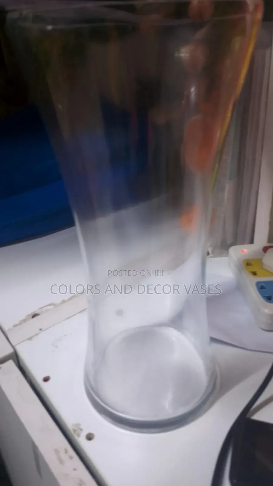 Clear Glass Vases 28cm X 13cm