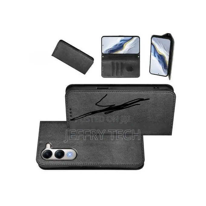 Wallet Black Retro Leather Flip Protection Case for Vivo Y0