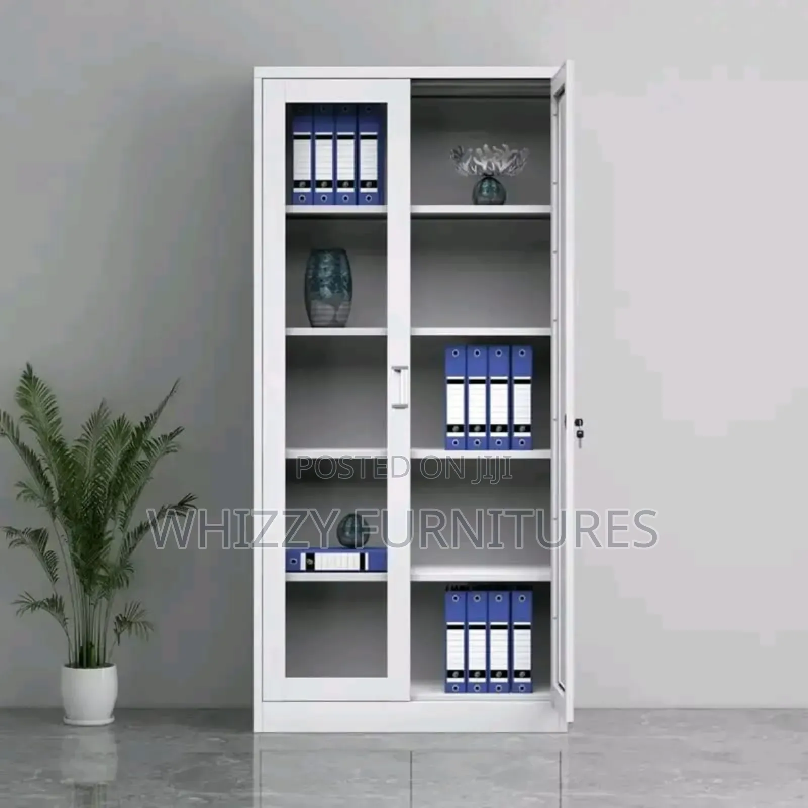 2door Glass File Cabinet