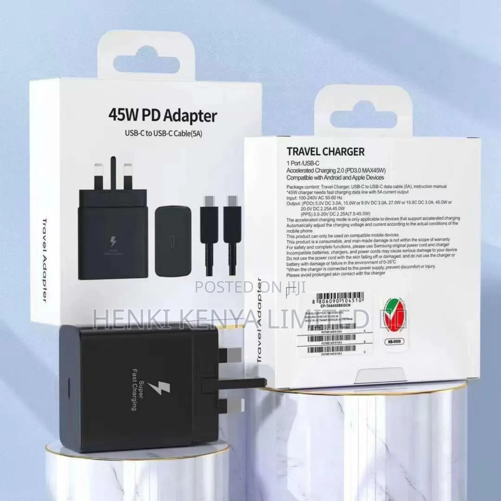 Original Samsung Type C to Type C Charger