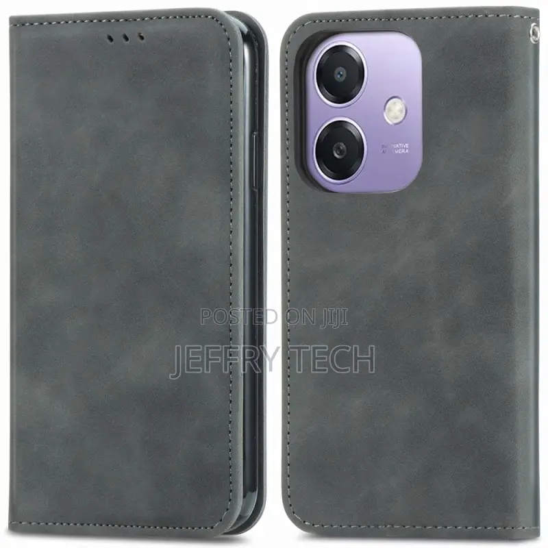 Flip Cover Oppo A3x / A40 / A60 5g Leather Effect