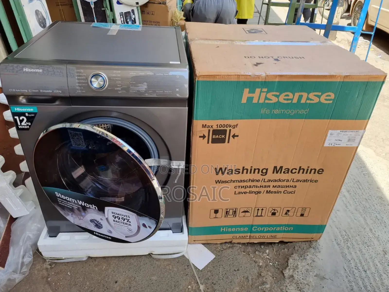 Hisense Washing Machine 12/8kg Wash Dry Wifi