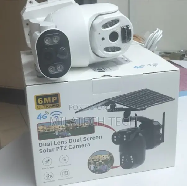 Solar Camera Double Lens 6mp With Zoom