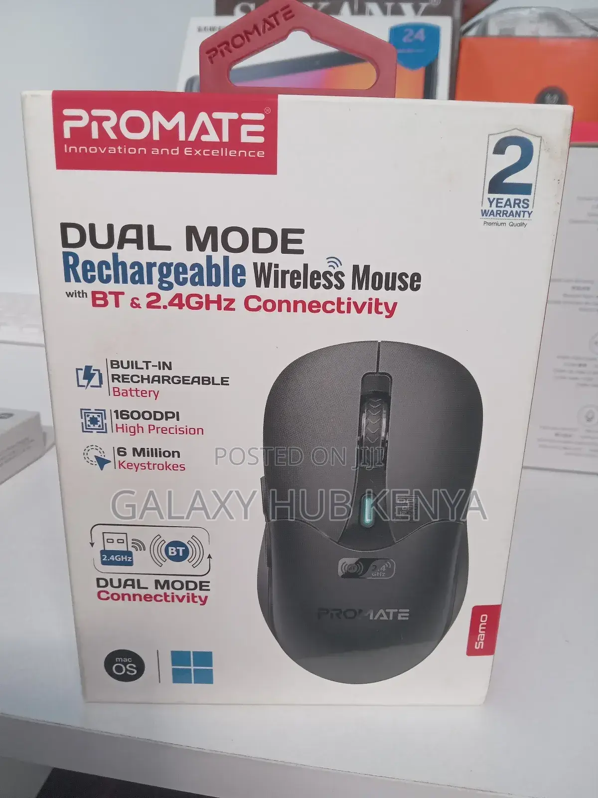 Promate Dual Mode Rechargeable Mouse